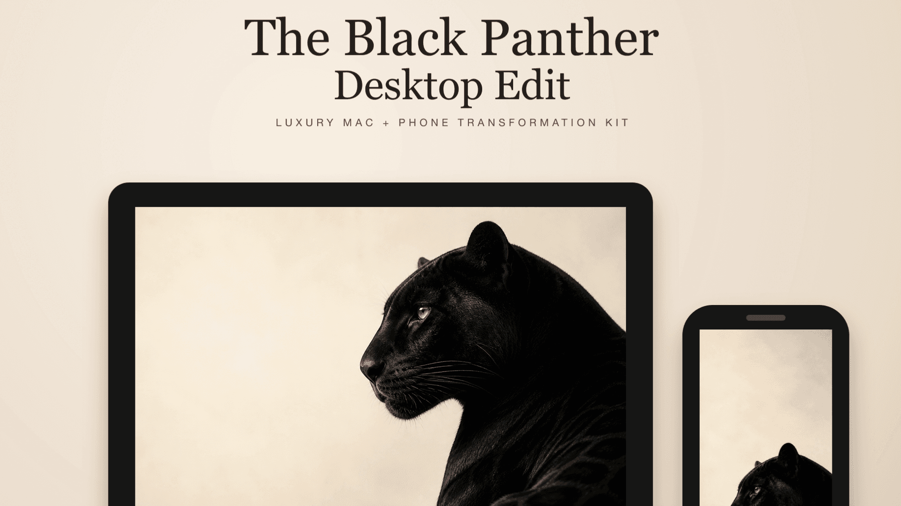 The Black Panther Desktop Edit