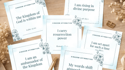 Kingdom Affirmation Cards 16-Card Digital Starter
