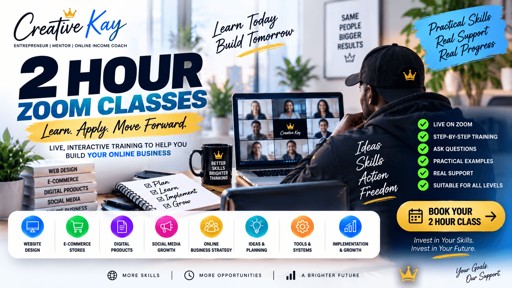 2hr ZOOM - Group Class with Kay | Digital CREATION