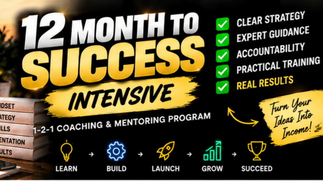 12 Months to SUCCESS Program - (Learn & Implement)