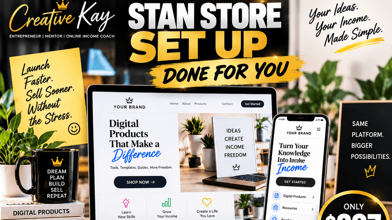 Stan Store Design & Setup — Done For You (service)