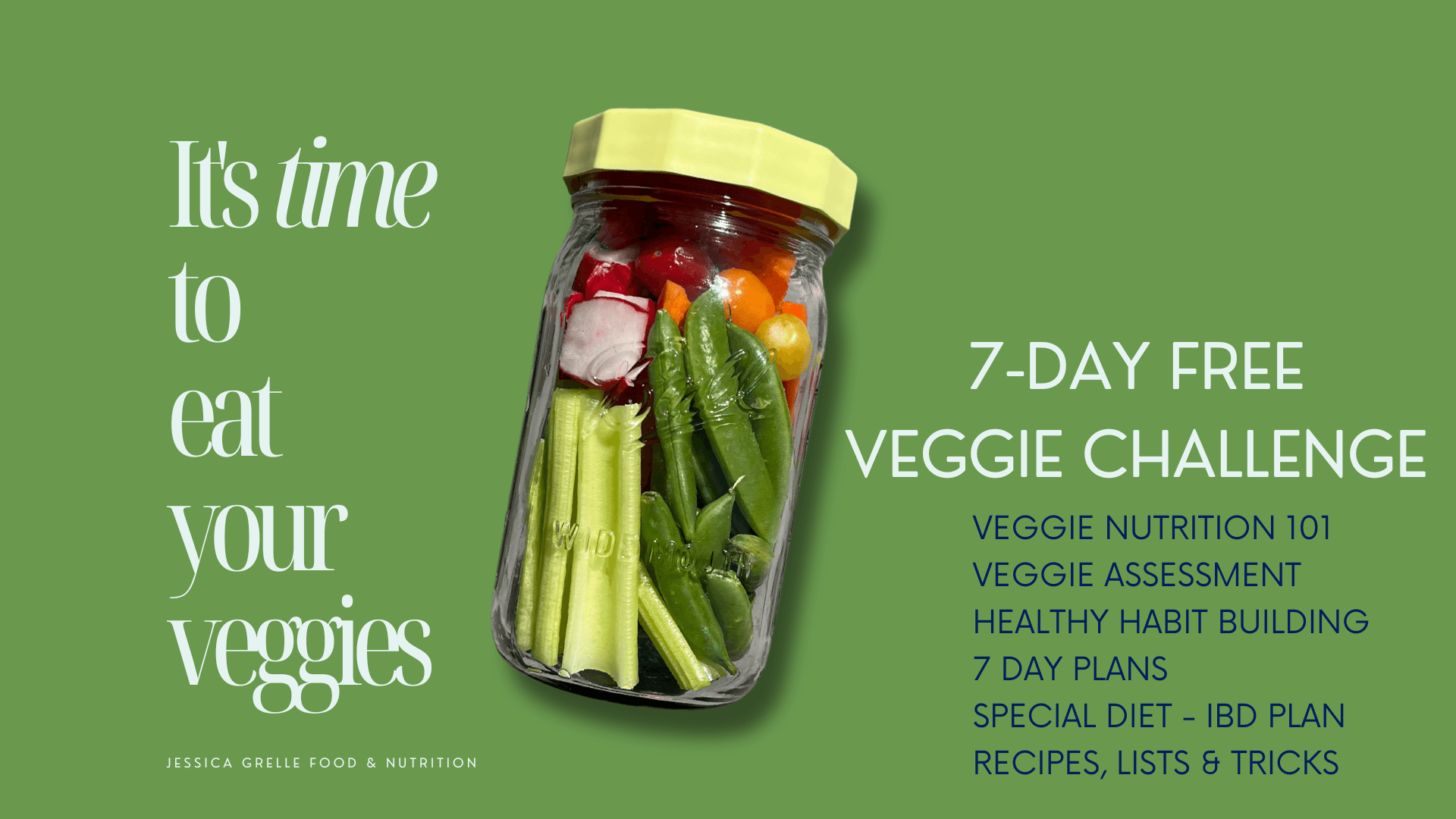 It's time to eat your veggies!