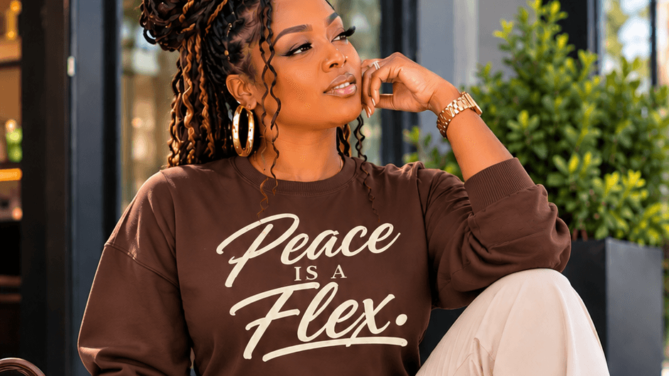 Peace Is A Flex Sweatshirt|2X-3X