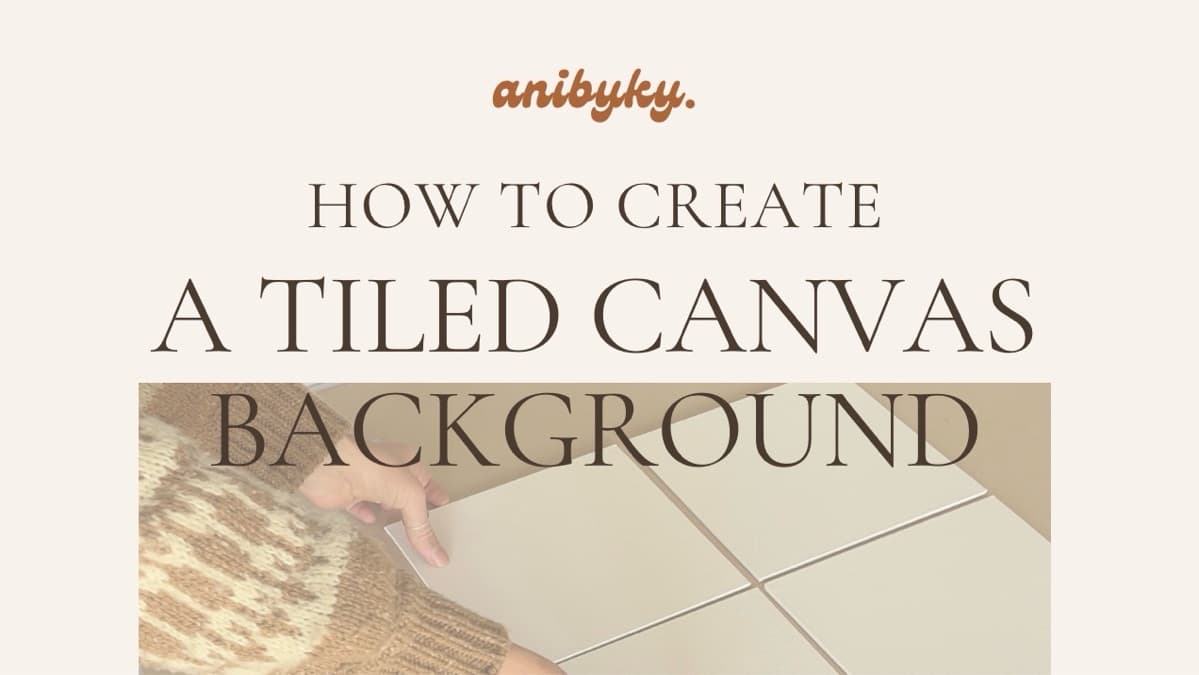 How To Create The Tiled Background Guide!