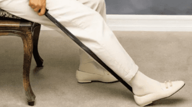 Putting on Socks and Shoes When Bending Is Hard