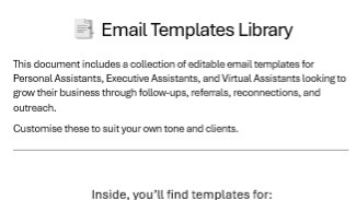 Email & Message Templates Library