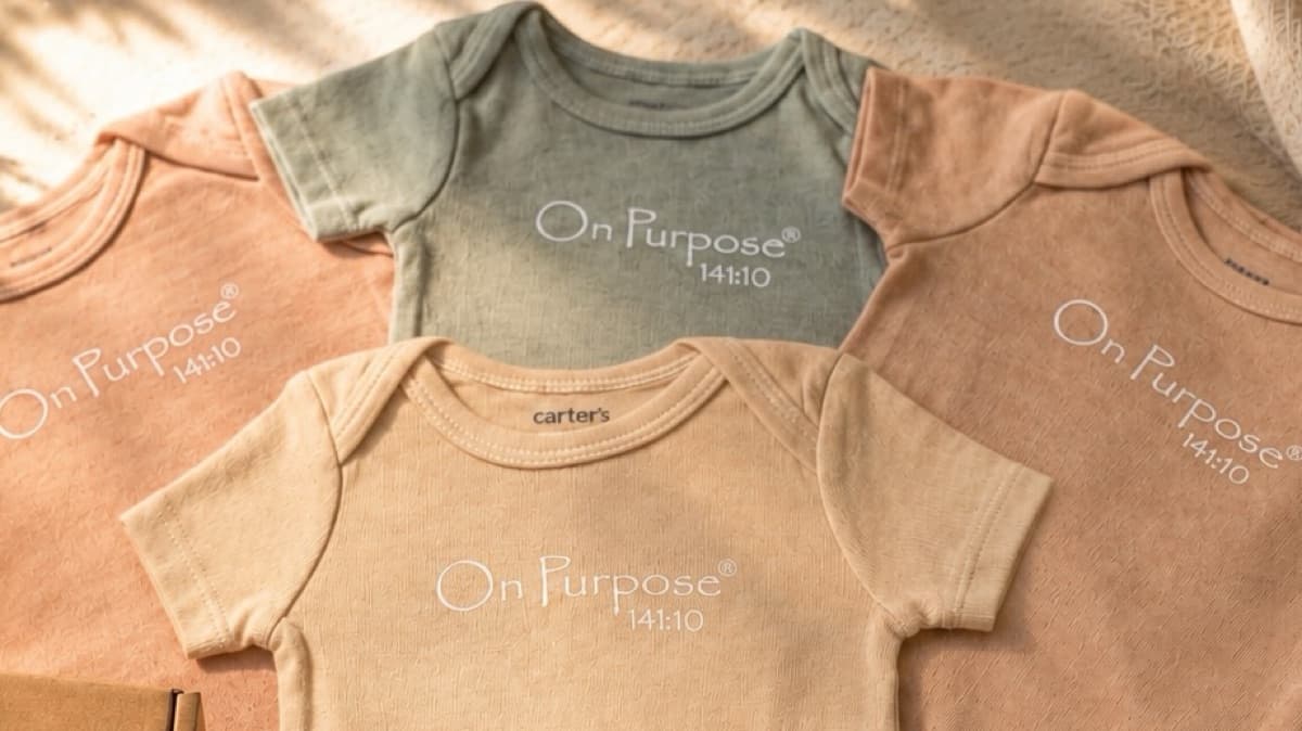 On Purpose™️i41:10 Hand-Dyed Newborn Keepsake