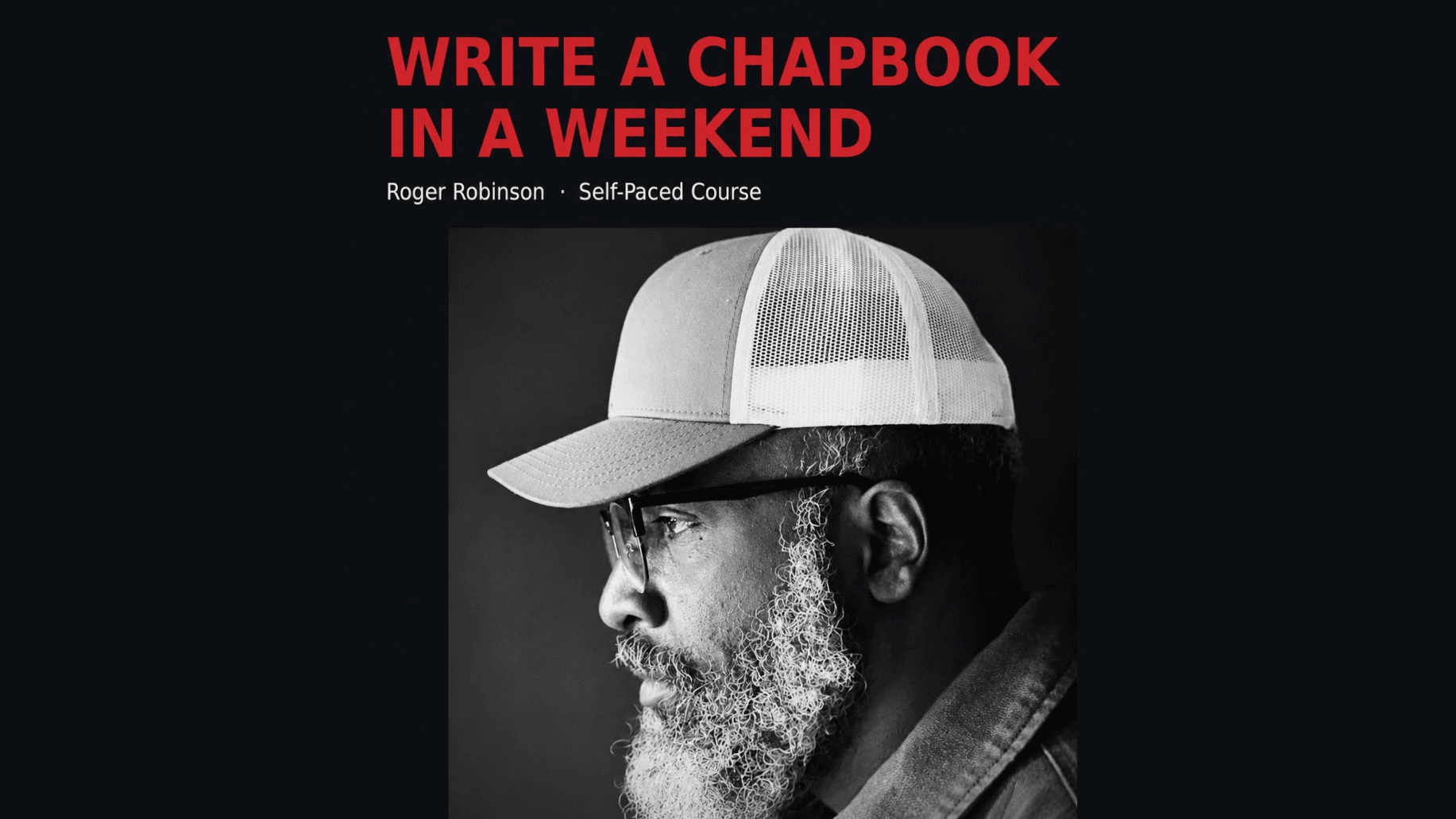 Write A Chapbook In A Weekend