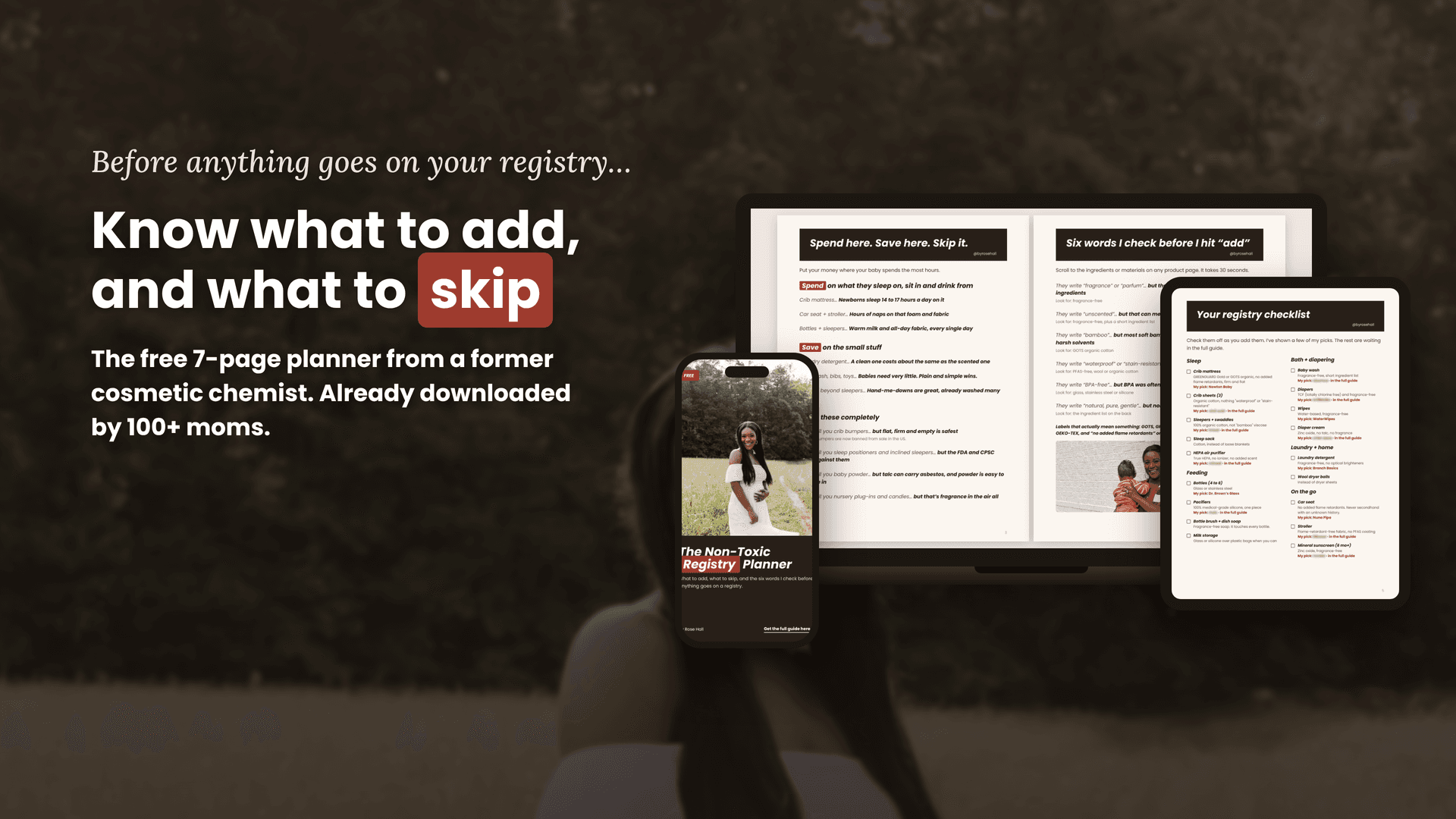 The Non-Toxic Registry Planner (Free)