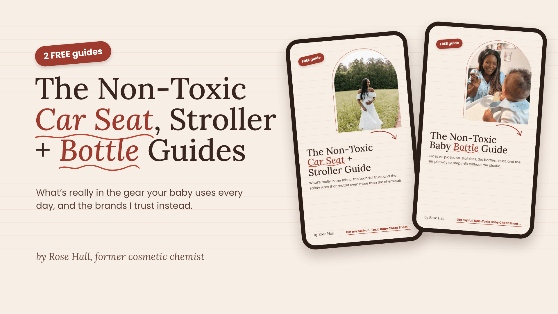 Free Car Seat, Stroller + Bottle Guides