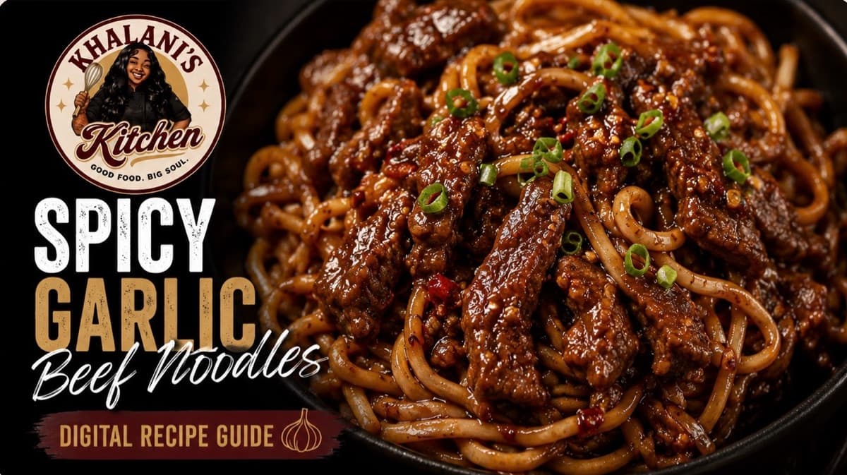 The Viral Spicy Garlic Beef Noodles Recipe