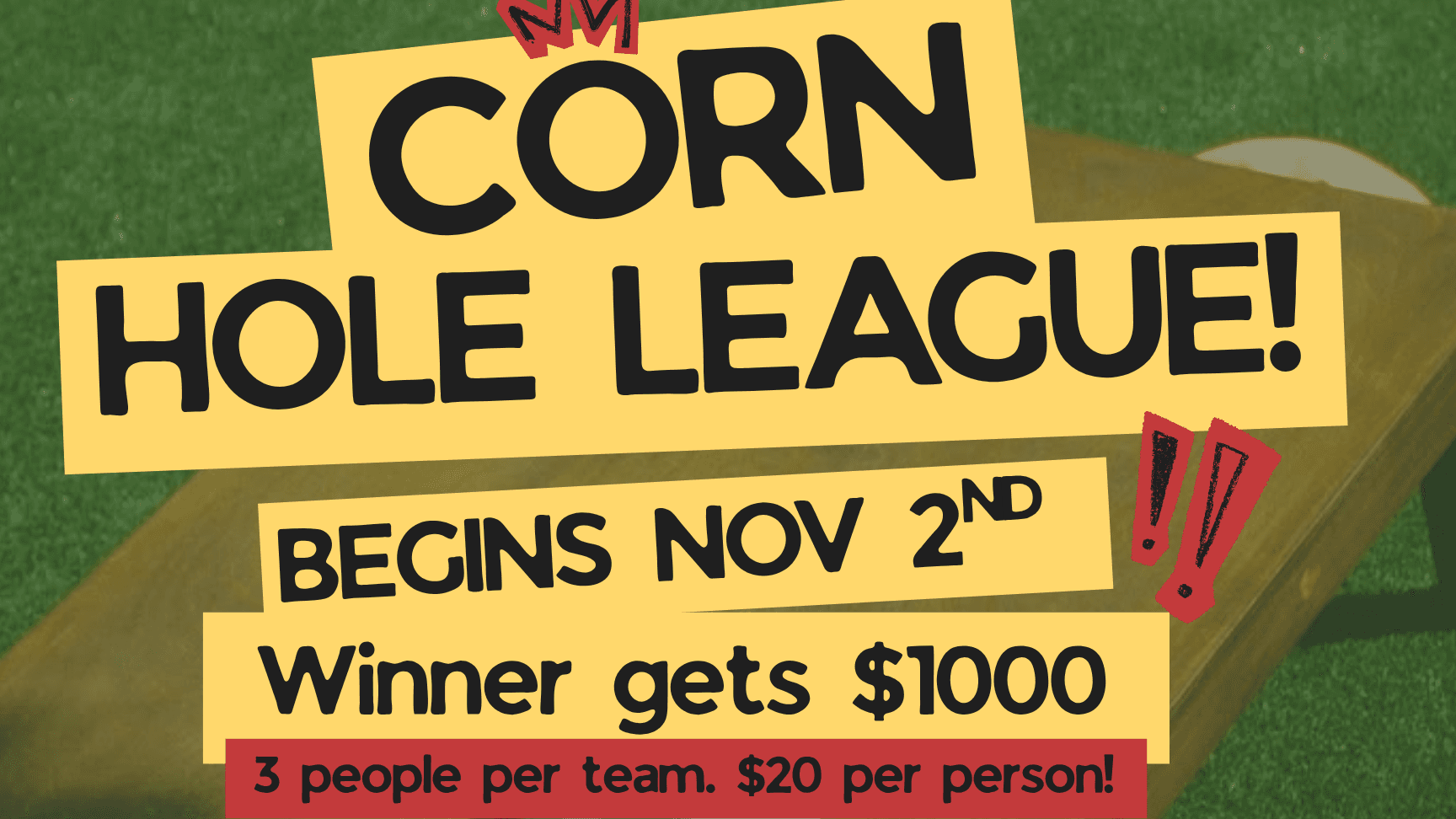 Tap House Corn Hole League