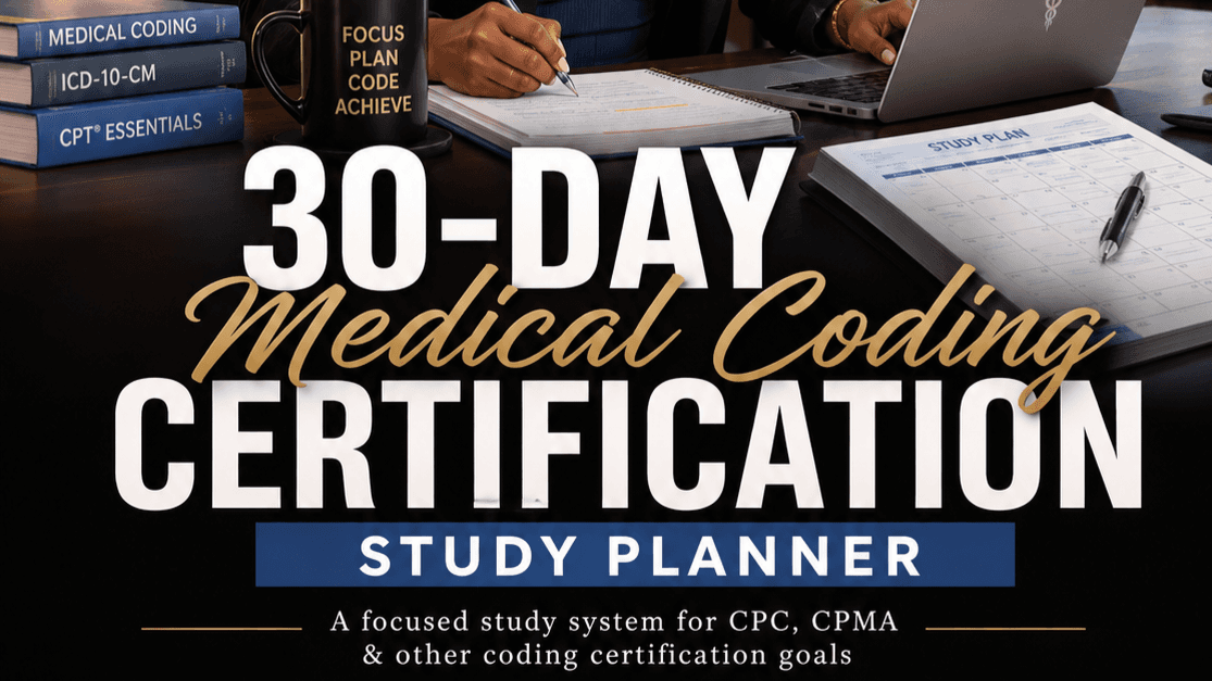 30-Day Medical Coding Certification Study Planner