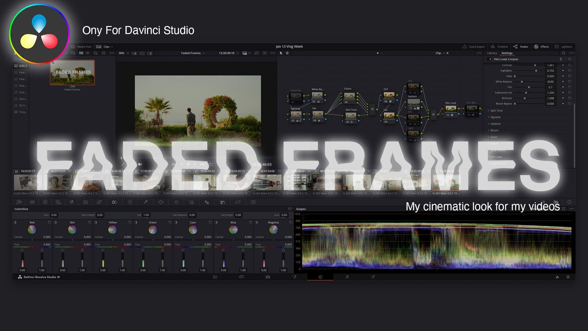 Faded Frames – Cinematic PowerGrade for DaVinci Re