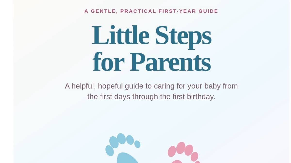Get the "Little Steps For Parents" e-book now!