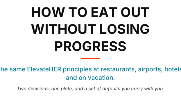 How to Eat Out Without Losing Progress