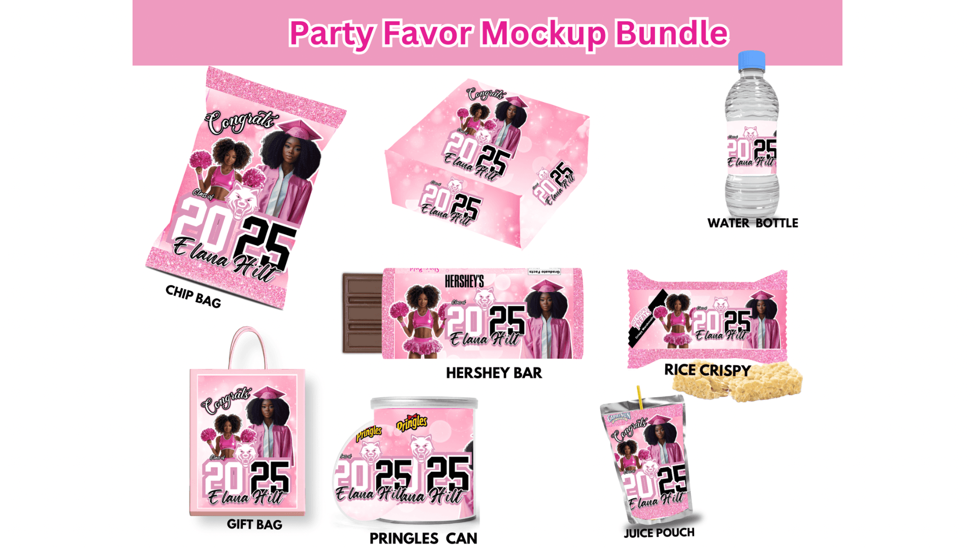 Grad Party Favor Bundle (Pink)