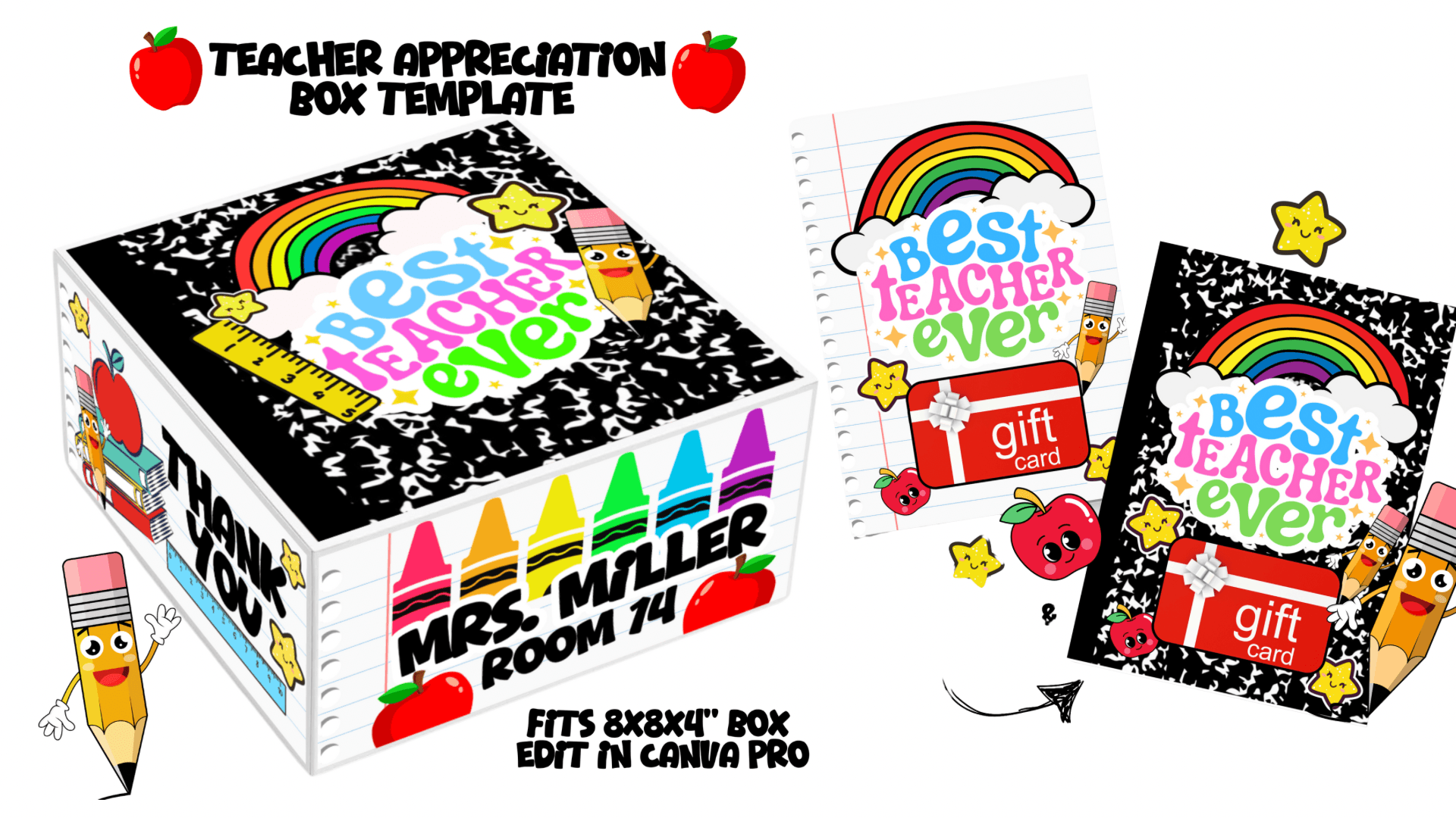 Teacher Appreciation Box Template