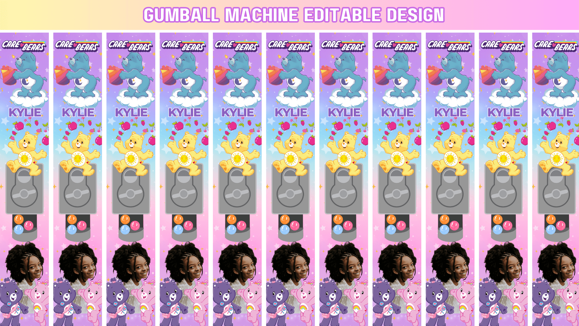Gumball Machine Editable Design