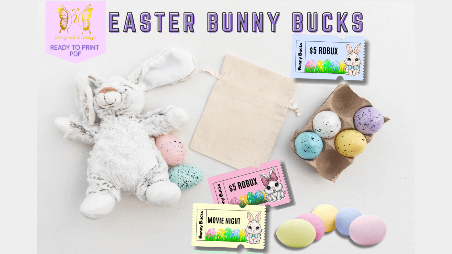 Bunny Bucks Printable Reward Coupons