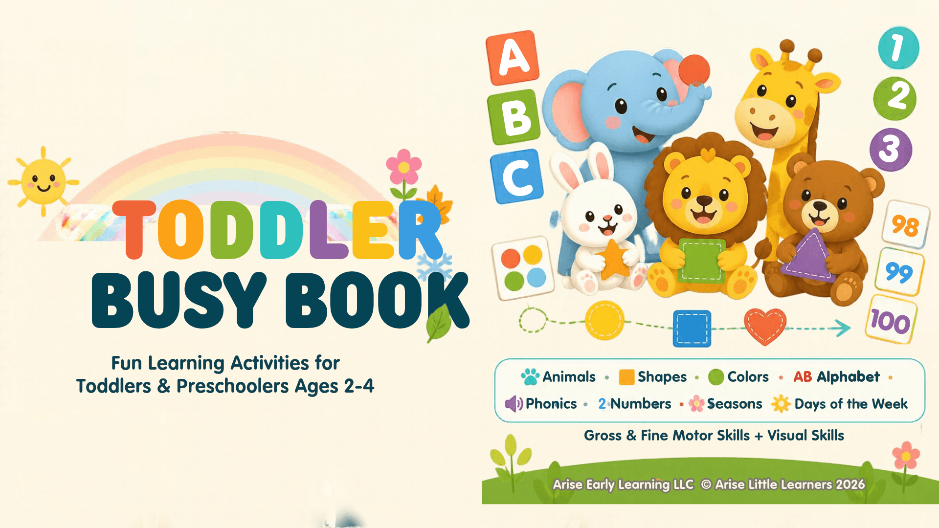 Toddler Busy Book Printables, Preschool Worksheets