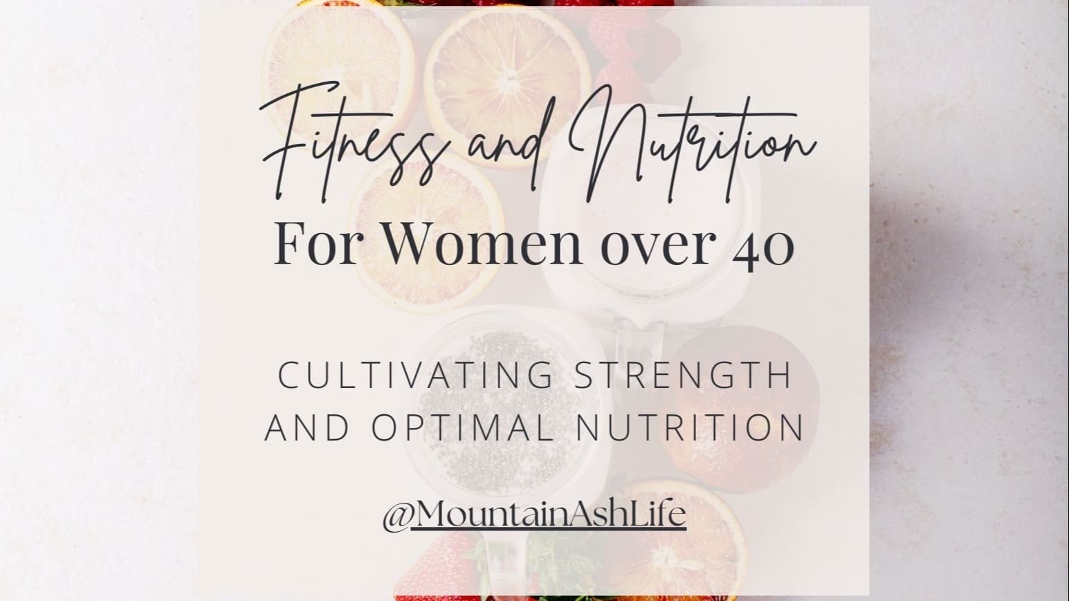 Fitness & Nutrition for Women over 40 Guide!