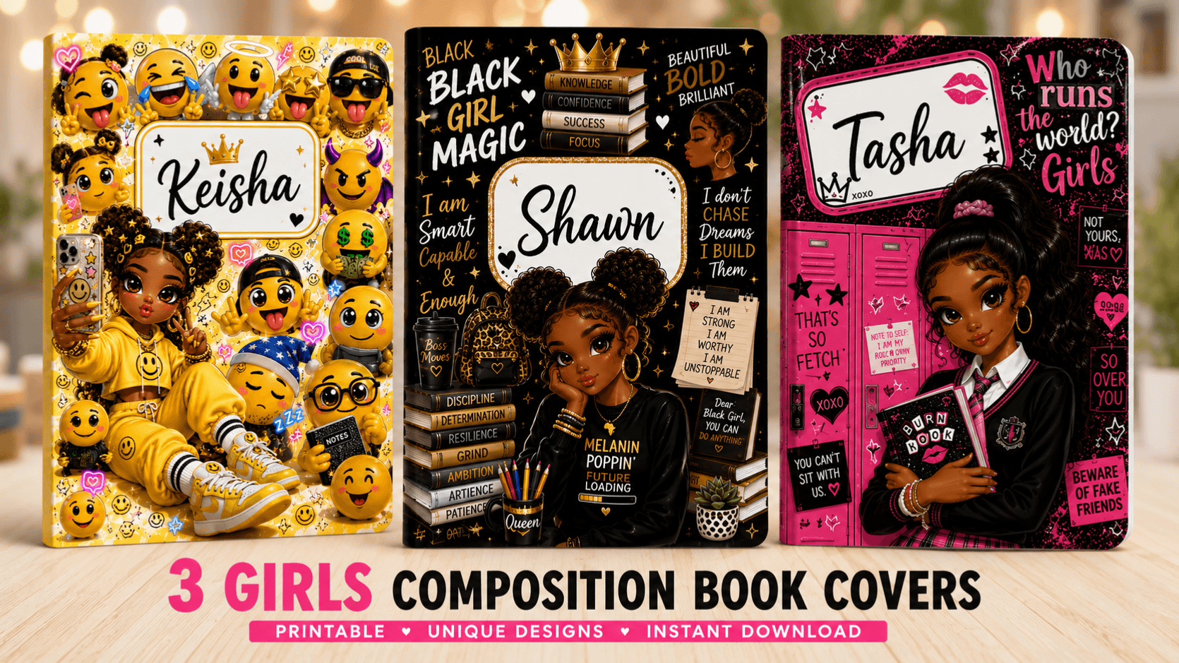 Girls Composition Book Bundle