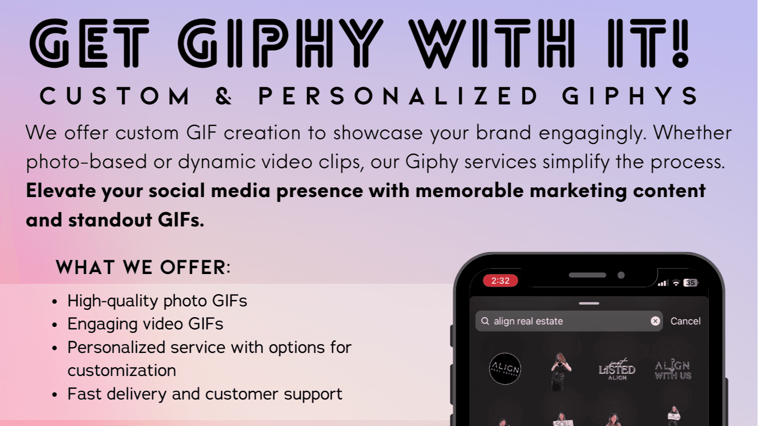 Make a GIF set for your business!