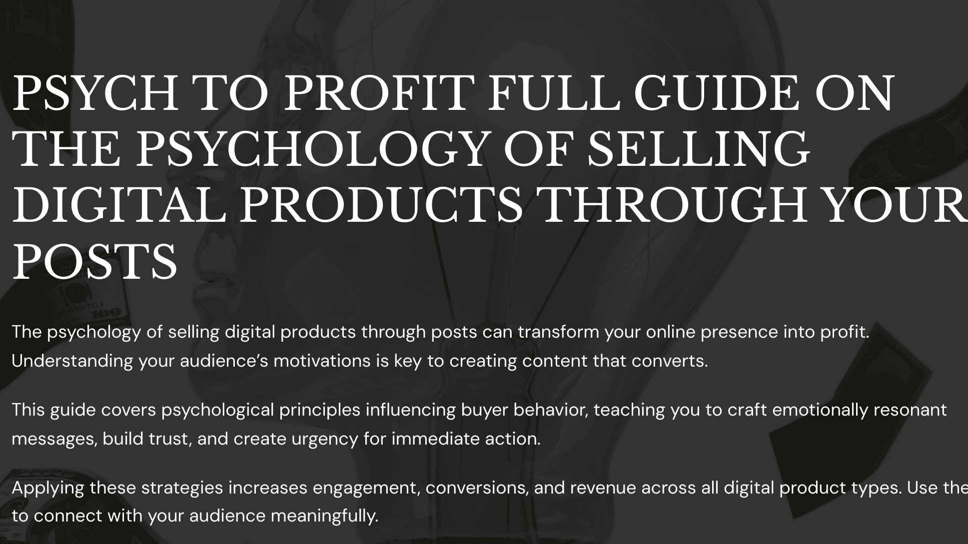 Psych to Profit