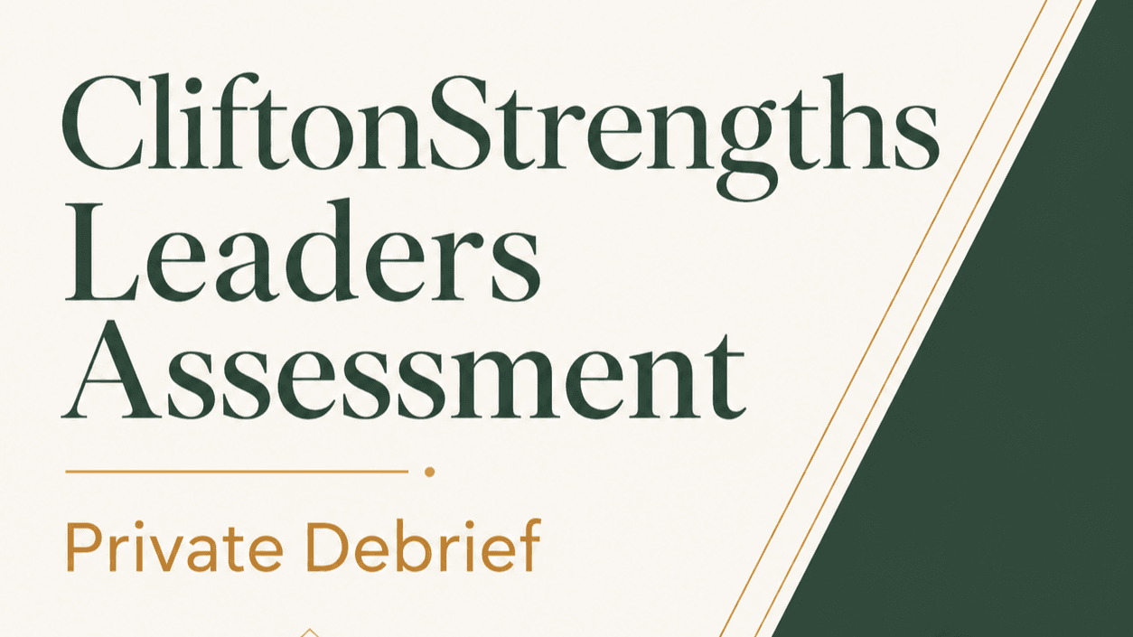 CliftonStrengths for Leaders Assessment + Private