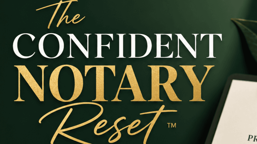 The Confident Notary Reset