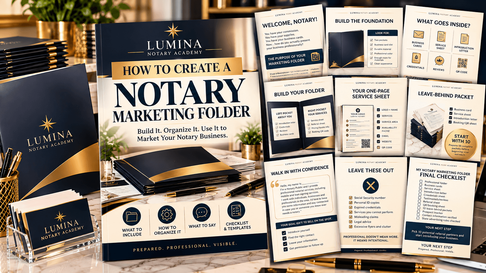 HOW TO CREATE A NOTARY MARKETING FOLDER