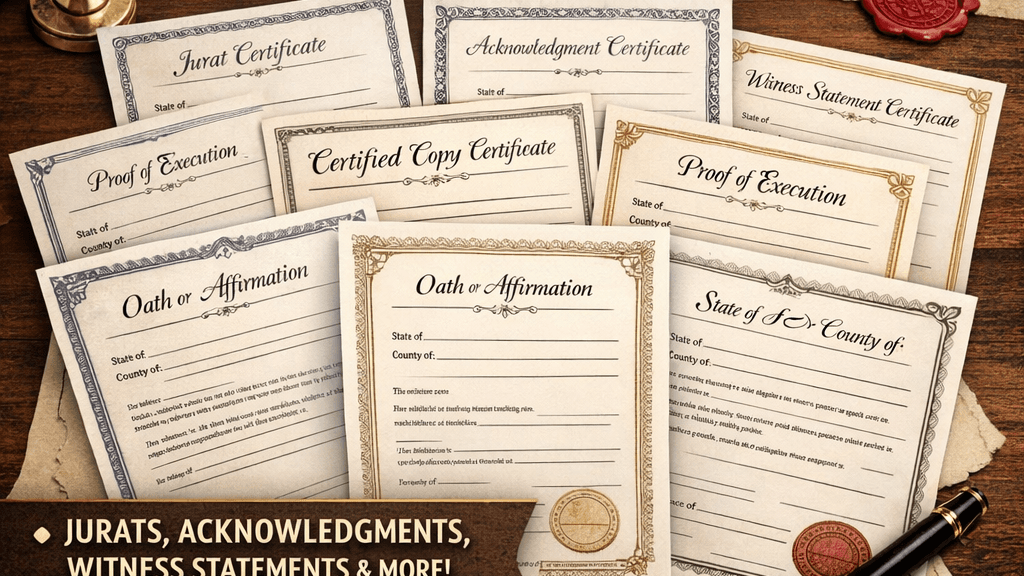 Notary Certificate Bundle, Stay Compliant