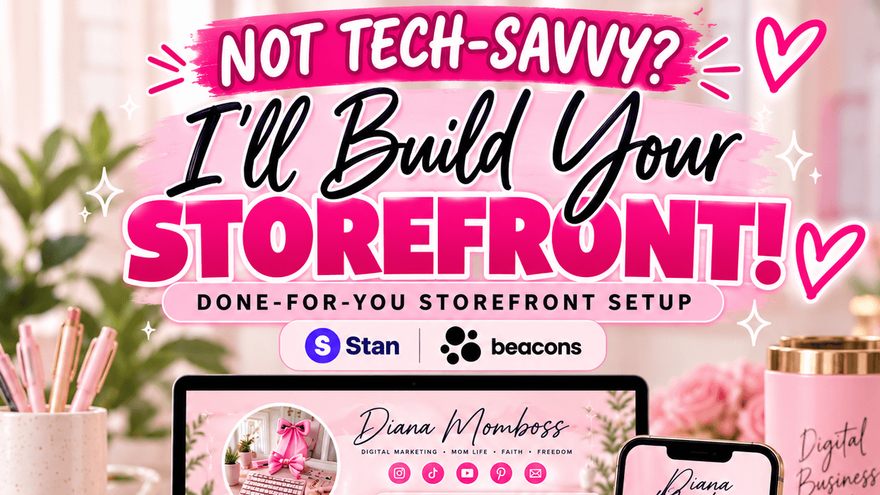 Not Tech-Savvy? I’ll Build Your Storefront! 💗