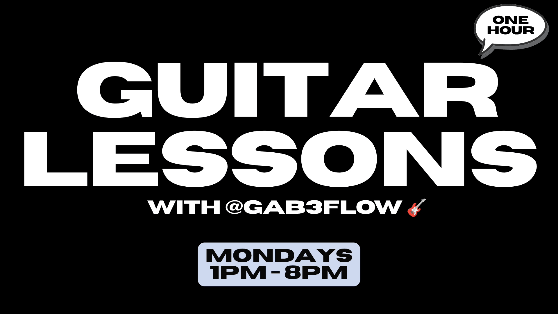Private Guitar Lesson (1 hour)