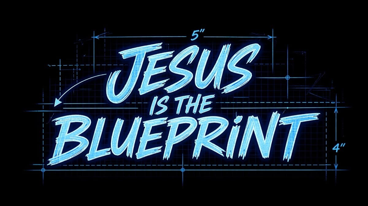 Jesus is the blueprint