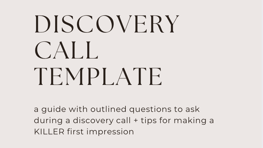 Discovery Call Template