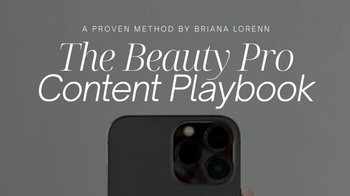 The Beauty Pro Content Playbook