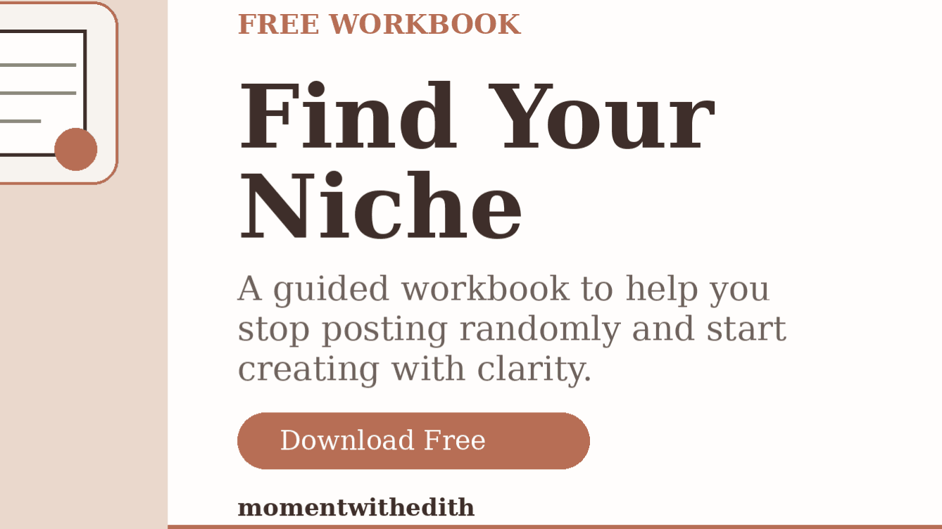 Find Your Niche Workbook