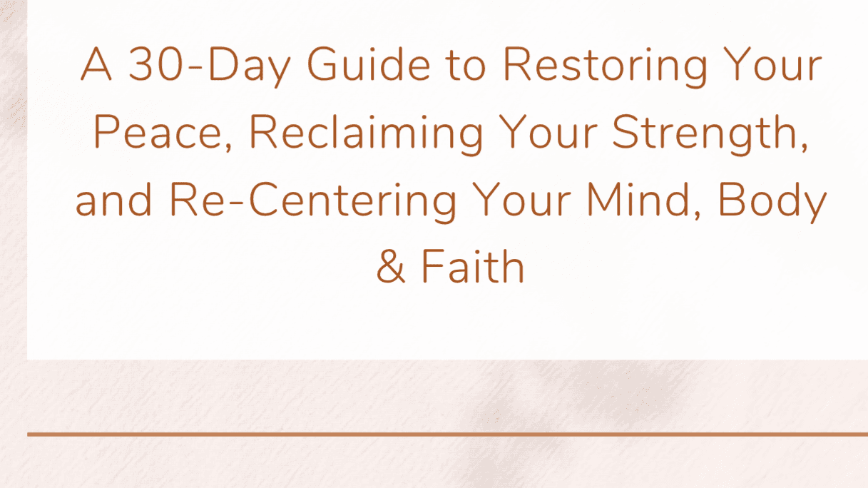 🌿 30 Day Mental Health Reset Workbook