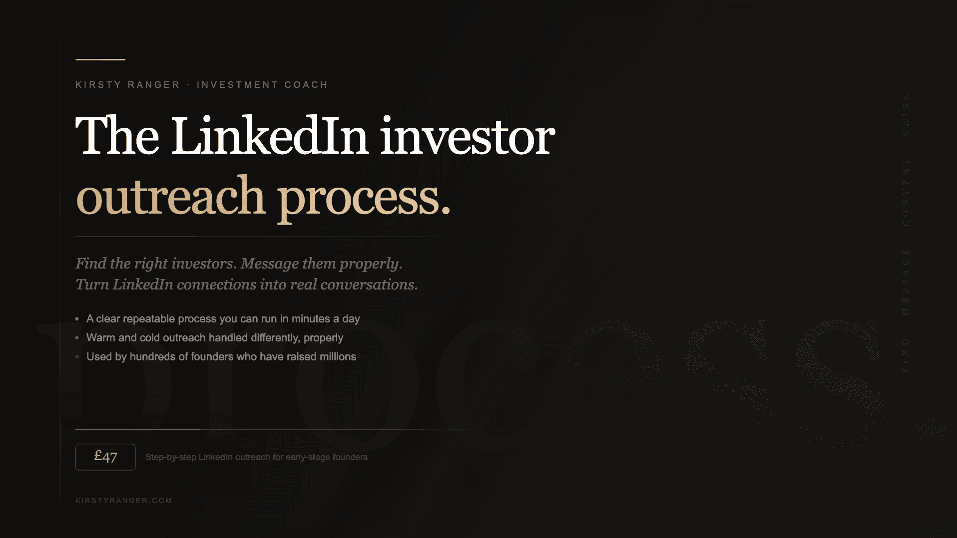 The Investor Outreach Process