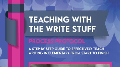 Writing Process Protocol Available Now