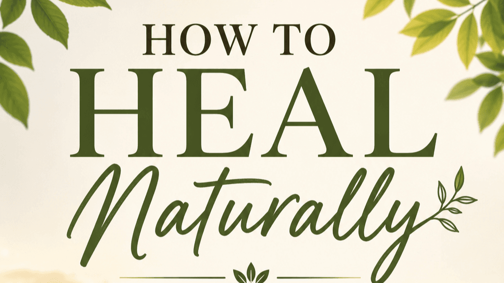 How to Heal Naturally