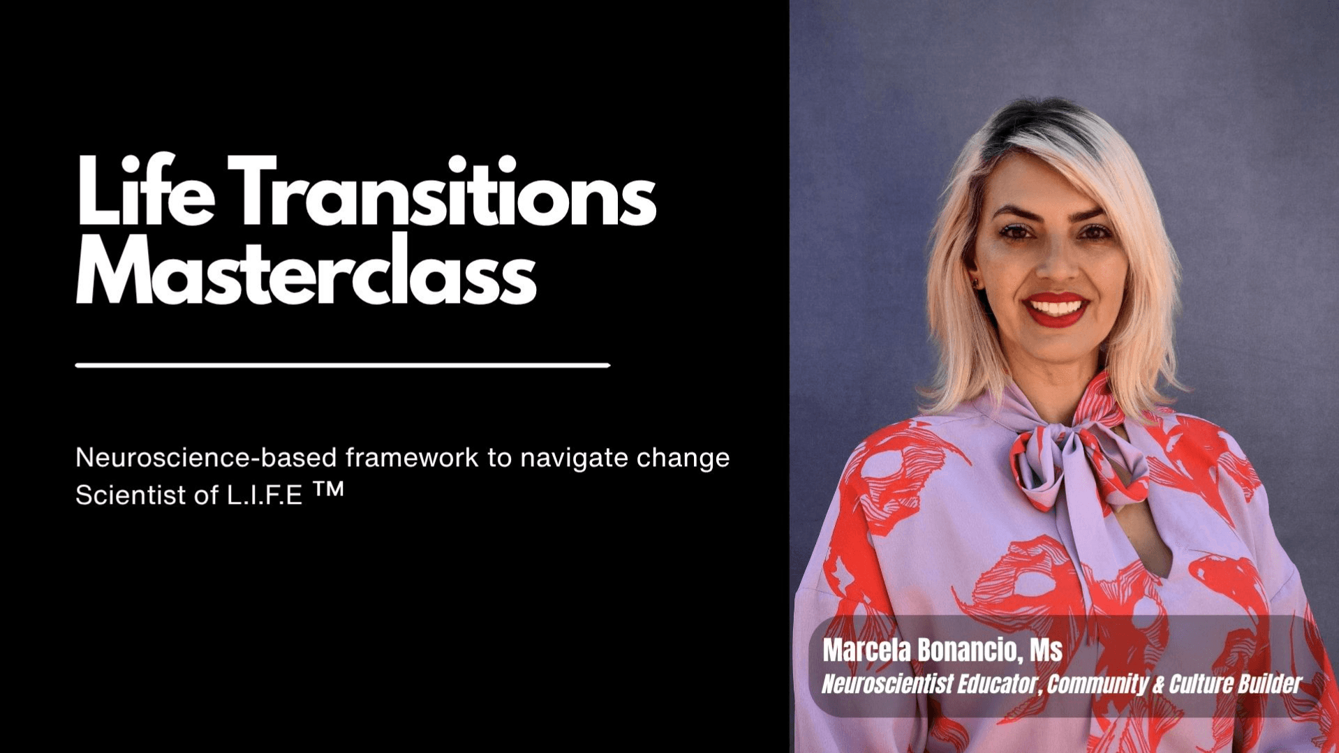 FREE Life Transitions Masterclass