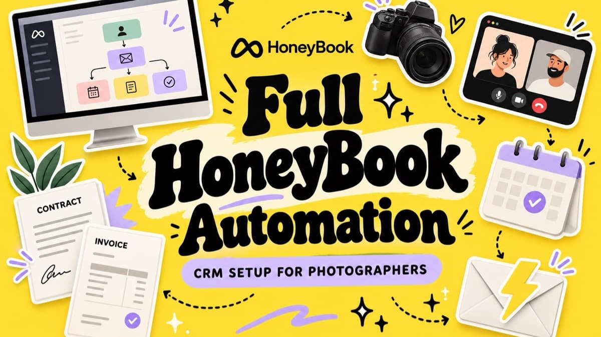 HoneyBook CRM Set up and automation