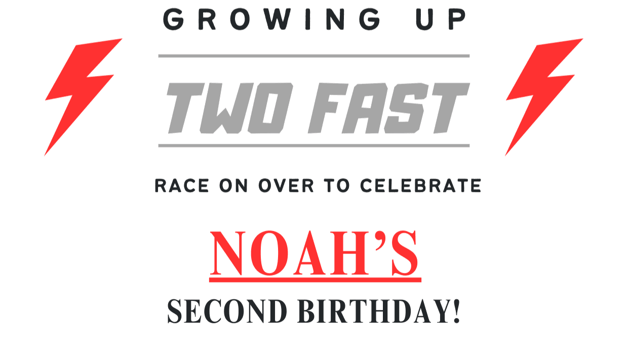 Two Fast Birthday Invitation