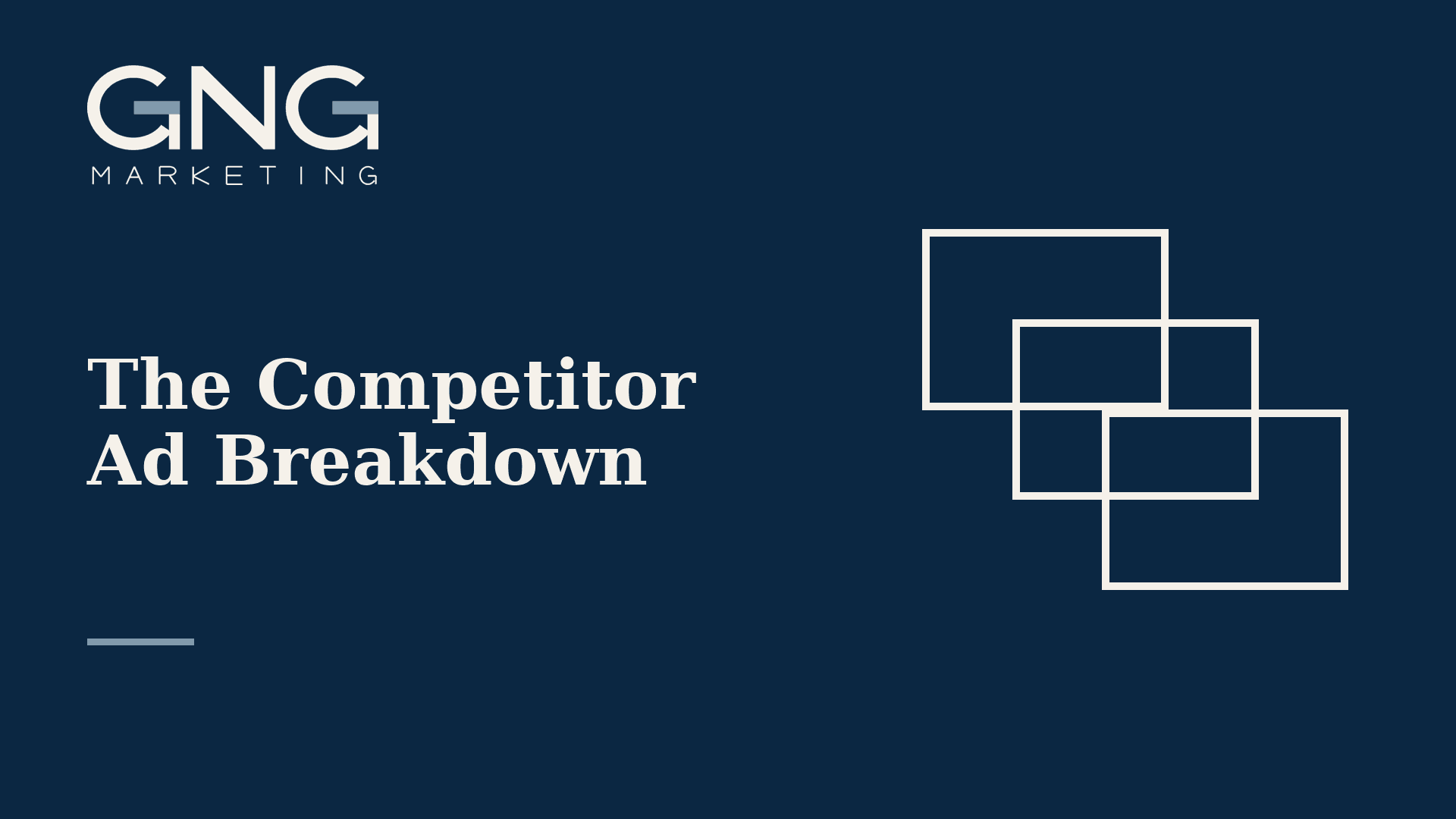 The Competitor Ad Breakdown