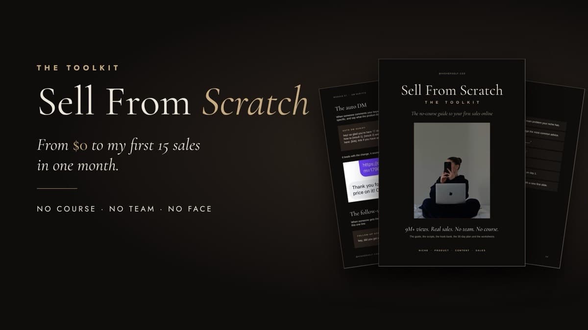 Sell from scratch