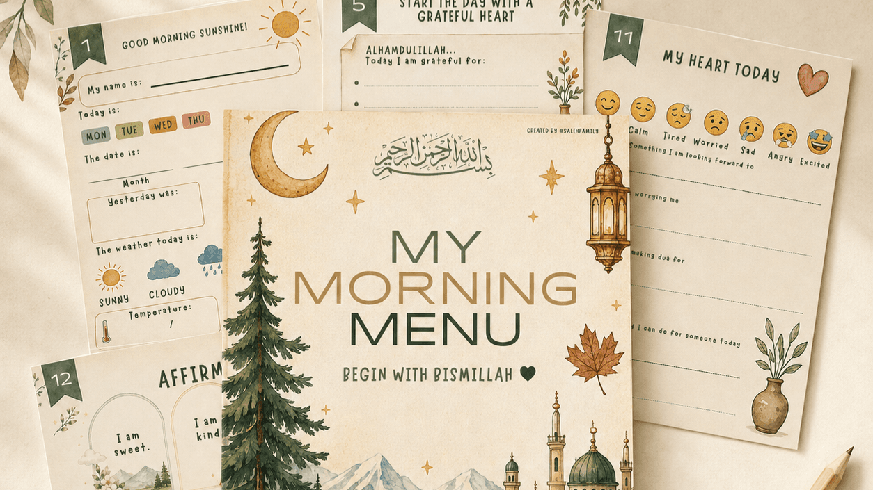 My Morning Menu: A Muslim Kids Morning Routine