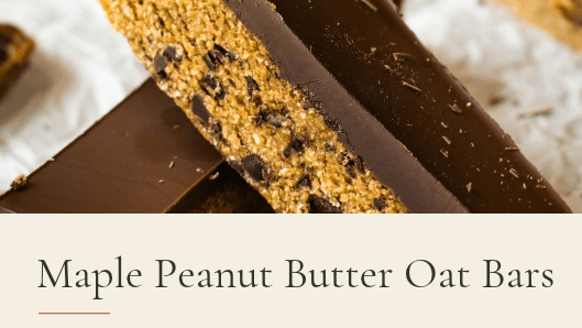 Maple Peanut Butter Oat Bars